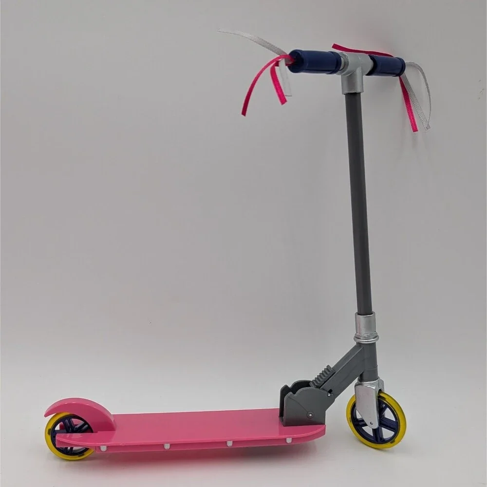 American Girl Scooter Pink Foldable Our Generation Doll Stand Push Battat